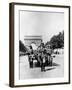 German Military Parade Along the Champs Elysees During the Occupation, Paris, 1940-1944-null-Framed Photographic Print