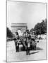 German Military Parade Along the Champs Elysees During the Occupation, Paris, 1940-1944-null-Mounted Photographic Print
