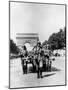 German Military Parade Along the Champs Elysees During the Occupation, Paris, 1940-1944-null-Mounted Photographic Print