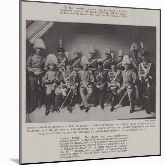 German Military Representatives at Queen Victoria's Funeral-null-Mounted Giclee Print