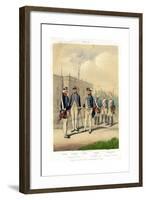 German Military Uniforms, 1740-1786-W Korn-Framed Giclee Print