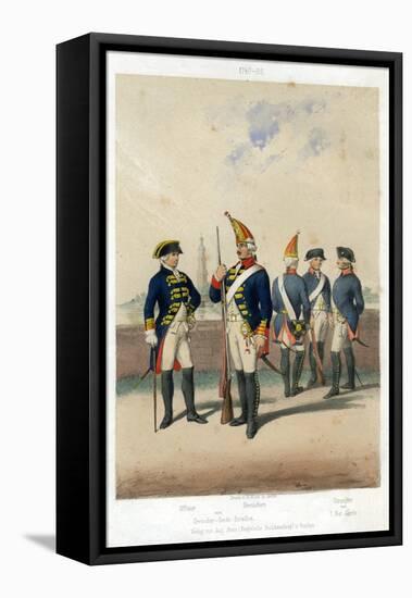 German Military Uniforms, 1740-1786-W Korn-Framed Stretched Canvas