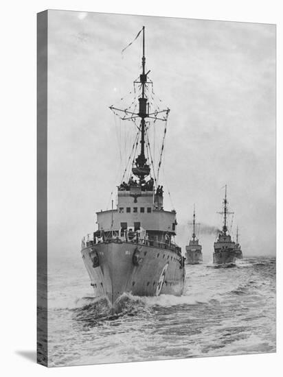 German Minesweepers in Swedish Waters, 1940-null-Stretched Canvas