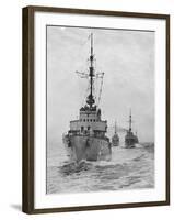 German Minesweepers in Swedish Waters, 1940-null-Framed Photographic Print