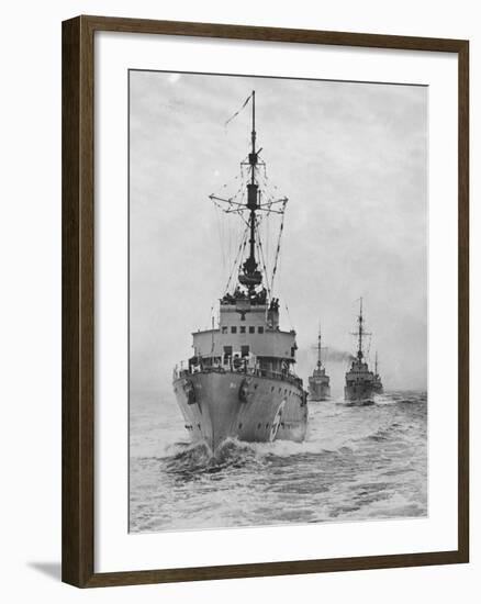 German Minesweepers in Swedish Waters, 1940-null-Framed Photographic Print