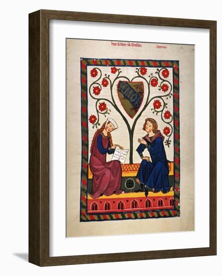 German Minnesinger 14Th C-null-Framed Giclee Print