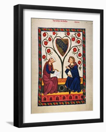 German Minnesinger 14Th C-null-Framed Giclee Print