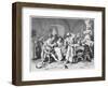 German Monks Entertain a Visitor with the Wine of the Cloister-W. Grubner-Framed Art Print