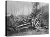 German Mortar at the Front, Predeal, Romania, World War I, 1916-null-Stretched Canvas