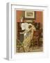 German Mother and Child at the Piano-Woldemar Friedrich-Framed Photographic Print