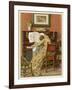 German Mother and Child at the Piano-Woldemar Friedrich-Framed Photographic Print