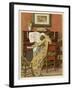 German Mother and Child at the Piano-Woldemar Friedrich-Framed Photographic Print