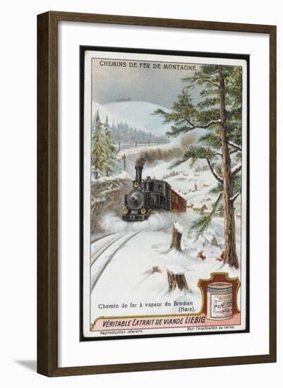 German Mountain Railway-null-Framed Art Print