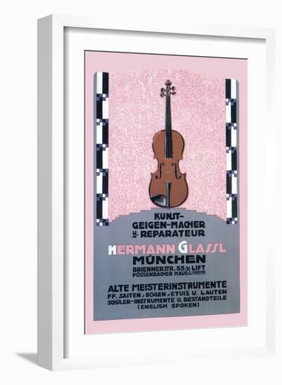 German Music Store-Carl Kunst-Framed Art Print