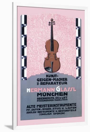 German Music Store-Carl Kunst-Framed Art Print