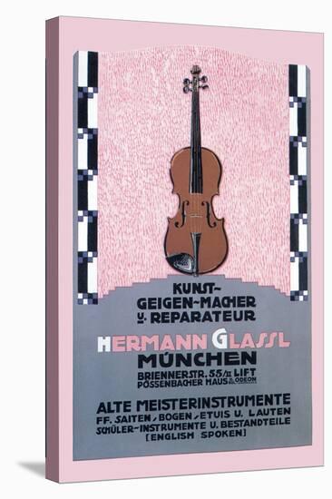 German Music Store-Carl Kunst-Stretched Canvas