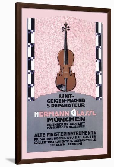 German Music Store-Carl Kunst-Framed Art Print