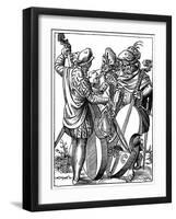 German Musicians, 16th Century-Jost Amman-Framed Giclee Print