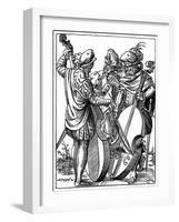 German Musicians, 16th Century-Jost Amman-Framed Giclee Print