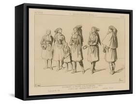 German National Costumes - Duchy of Saxe-Altenburg-Raphael Jacquemin-Framed Stretched Canvas