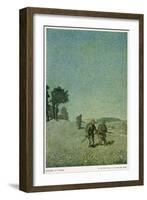 German Night Patrol Before Verdun-O. Van Hout-Framed Art Print