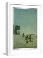 German Night Patrol Before Verdun-O. Van Hout-Framed Art Print