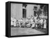 German Nurses and Patients, Frankfurt Am Main, Germany, World War I, 1915-null-Framed Stretched Canvas