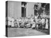 German Nurses and Patients, Frankfurt Am Main, Germany, World War I, 1915-null-Stretched Canvas
