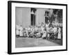 German Nurses and Patients, Frankfurt Am Main, Germany, World War I, 1915-null-Framed Giclee Print