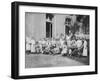 German Nurses and Patients, Frankfurt Am Main, Germany, World War I, 1915-null-Framed Giclee Print