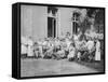 German Nurses and Patients, Frankfurt Am Main, Germany, World War I, 1915-null-Framed Stretched Canvas