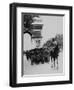 German Occupation Troops March Through the Arc De Triomphe on Champs Elysees-null-Framed Photographic Print