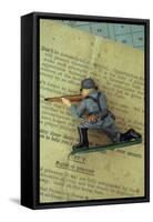 German or Russian Soldier-Den Reader-Framed Stretched Canvas
