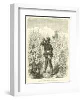 German Outpost Station in Champagne, September 1870-null-Framed Giclee Print