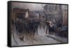 German parliamentarians entered Belfort on February 16, 1871, 1884-Alphonse Marie de Neuville-Framed Stretched Canvas