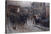 German parliamentarians entered Belfort on February 16, 1871, 1884-Alphonse Marie de Neuville-Stretched Canvas