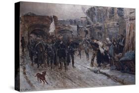 German parliamentarians entered Belfort on February 16, 1871, 1884-Alphonse Marie de Neuville-Stretched Canvas