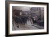 German parliamentarians entered Belfort on February 16, 1871, 1884-Alphonse Marie de Neuville-Framed Giclee Print