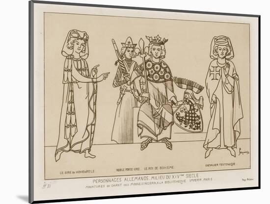 German People in the Mid 14th Century-Raphael Jacquemin-Mounted Giclee Print