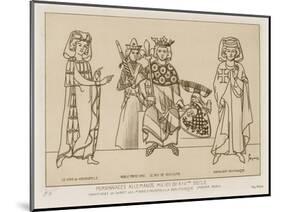 German People in the Mid 14th Century-Raphael Jacquemin-Mounted Giclee Print