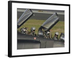 German Pilots Sitting in the Cockpit of An F-4F Phantom-Stocktrek Images-Framed Photographic Print