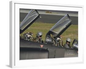 German Pilots Sitting in the Cockpit of An F-4F Phantom-Stocktrek Images-Framed Photographic Print