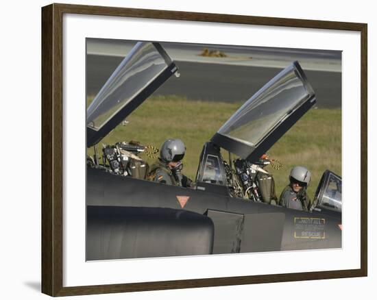 German Pilots Sitting in the Cockpit of An F-4F Phantom-Stocktrek Images-Framed Photographic Print