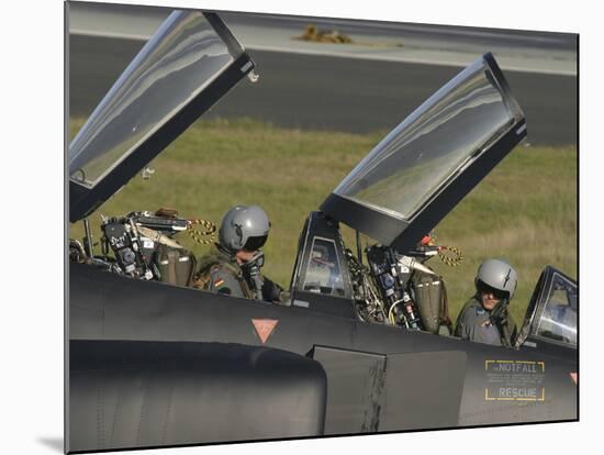 German Pilots Sitting in the Cockpit of An F-4F Phantom-Stocktrek Images-Mounted Photographic Print