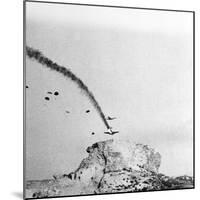 German Plane Crashing-null-Mounted Photographic Print