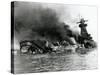 German Pocket Battleship Graf Spee Sinking Following Battle of River Plate in Uruguay, WW2, 1940-null-Stretched Canvas