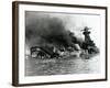 German Pocket Battleship Graf Spee Sinking Following Battle of River Plate in Uruguay, WW2, 1940-null-Framed Photographic Print
