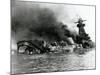 German Pocket Battleship Graf Spee Sinking Following Battle of River Plate in Uruguay, WW2, 1940-null-Mounted Photographic Print