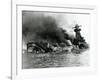 German Pocket Battleship Graf Spee Sinking Following Battle of River Plate in Uruguay, WW2, 1940-null-Framed Photographic Print