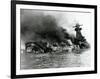 German Pocket Battleship Graf Spee Sinking Following Battle of River Plate in Uruguay, WW2, 1940-null-Framed Photographic Print